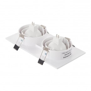 DK3022-WH Встраиваемый светильник, IP 20, 10 Вт, GU5.3, LED, белый, пластик в Тобольске - tobolsk.ok-mebel.com | фото 3