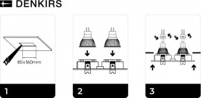 DK3022-WH Встраиваемый светильник, IP 20, 10 Вт, GU5.3, LED, белый, пластик в Тобольске - tobolsk.ok-mebel.com | фото 6