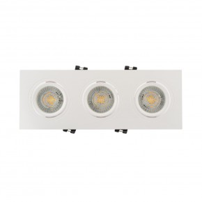 DK3023-WH Встраиваемый светильник, IP 20, 10 Вт, GU5.3, LED, белый, пластик в Тобольске - tobolsk.ok-mebel.com | фото