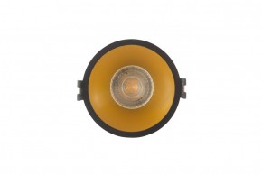 DK3026-BG Встраиваемый светильник, IP 20, 10 Вт, GU5.3, LED, черный/золотой, пластик в Тобольске - tobolsk.ok-mebel.com | фото 1