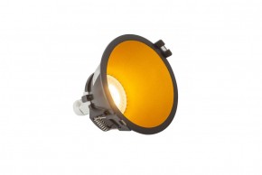 DK3026-BG Встраиваемый светильник, IP 20, 10 Вт, GU5.3, LED, черный/золотой, пластик в Тобольске - tobolsk.ok-mebel.com | фото 3
