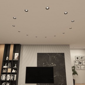 DK3055-BK Встраиваемый светильник, IP 20, 10 Вт, GU5.3, LED, черный, пластик в Тобольске - tobolsk.ok-mebel.com | фото 3