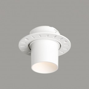 DK3057-WH Встраиваемый светильник под шпатлевку, IP20, до 15 Вт, LED, GU5,3, белый, пластик в Тобольске - tobolsk.ok-mebel.com | фото 1