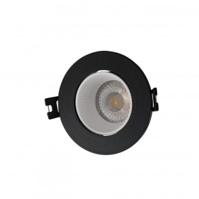 DK3061-BK+WH Встраиваемый светильник, IP 20, 10 Вт, GU5.3, LED, черный/белый, пластик в Тобольске - tobolsk.ok-mebel.com | фото