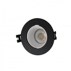 DK3061-BK+WH Встраиваемый светильник, IP 20, 10 Вт, GU5.3, LED, черный/белый, пластик в Тобольске - tobolsk.ok-mebel.com | фото