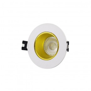 DK3061-WH+YE Встраиваемый светильник, IP 20, 10 Вт, GU5.3, LED, белый/желтый, пластик в Тобольске - tobolsk.ok-mebel.com | фото 1