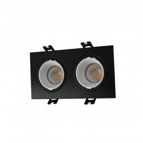 DK3072-BK+WH Встраиваемый светильник, IP 20, 10 Вт, GU5.3, LED, черный/белый, пластик в Тобольске - tobolsk.ok-mebel.com | фото