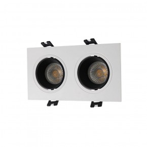 DK3072-WH+BK Встраиваемый светильник, IP 20, 10 Вт, GU5.3, LED, белый/черный, пластик в Тобольске - tobolsk.ok-mebel.com | фото