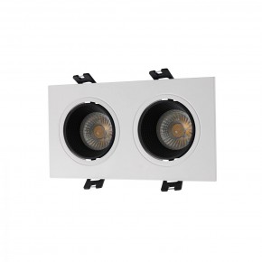 DK3072-WH+BK Встраиваемый светильник, IP 20, 10 Вт, GU5.3, LED, белый/черный, пластик в Тобольске - tobolsk.ok-mebel.com | фото