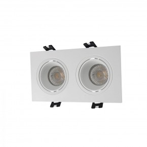 DK3072-WH Встраиваемый светильник, IP 20, 10 Вт, GU5.3, LED, белый/белый, пластик в Тобольске - tobolsk.ok-mebel.com | фото