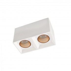 DK3085-WH+BR Светильник накладной IP 20, 10 Вт, GU5.3, LED, белый/бронзовый, пластик в Тобольске - tobolsk.ok-mebel.com | фото