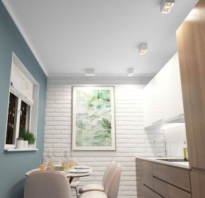 DK3085-WH+BR Светильник накладной IP 20, 10 Вт, GU5.3, LED, белый/бронзовый, пластик в Тобольске - tobolsk.ok-mebel.com | фото 2