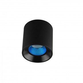 DK3090-BK+CY Светильник накладной IP 20, 10 Вт, GU5.3, LED, черный/голубой, пластик в Тобольске - tobolsk.ok-mebel.com | фото