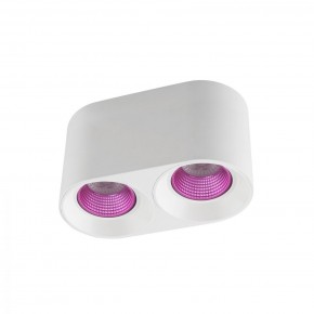 DK3096-WH+PI Светильник накладной IP 20, 10 Вт, GU5.3, LED, белый/розовый, пластик в Тобольске - tobolsk.ok-mebel.com | фото