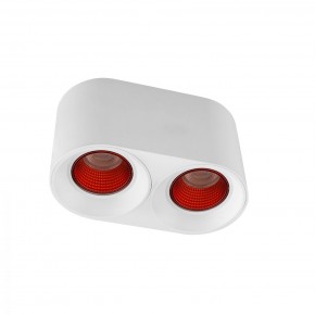 DK3096-WH+RD Светильник накладной IP 20, 10 Вт, GU5.3, LED, белый/красный, пластик в Тобольске - tobolsk.ok-mebel.com | фото