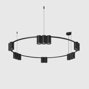 DK4067-BK Подвесной светильник ORBIT, IP20, 15xGU10 LED до 15 Вт, черный матовый, алюминий в Тобольске - tobolsk.ok-mebel.com | фото 2