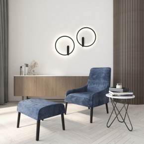 DK5035-BK Бра ROUND со светодиодом, IP20, 24W, 3000/4000/6500K, черный, алюминий в Тобольске - tobolsk.ok-mebel.com | фото 8