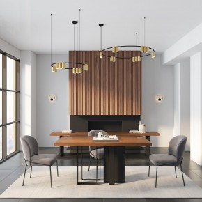 DK5060-BK+SG Бра ORBIT, IP20, 3000К, LED, 10 Вт, черный + сатинированное золото, алюминий в Тобольске - tobolsk.ok-mebel.com | фото 6
