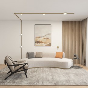 DK5072-SB Бра SHINE WALL со светодиодом, D104*H68, IP20, 3000К, 3W, RA?90, сатинированная латунь, алюминий в Тобольске - tobolsk.ok-mebel.com | фото 5