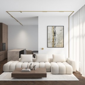 DK5072-SB Бра SHINE WALL со светодиодом, D104*H68, IP20, 3000К, 3W, RA?90, сатинированная латунь, алюминий в Тобольске - tobolsk.ok-mebel.com | фото 6