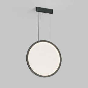 DK6606-BK Подвесной вертикальный светильник Veil со светодиодом H1700 d600 220V 48W 3000-6000K IP20 черный алюминий в Тобольске - tobolsk.ok-mebel.com | фото
