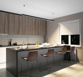 DK9204-BK Линейный светильник 52W 2000mm 4000K, черный в Тобольске - tobolsk.ok-mebel.com | фото 5
