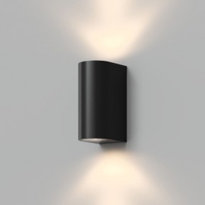 DK9791-BK Настенный уличный светильник NARVIK, IP44, 2хGU10 LED, до 15 Вт, черный, алюминий в Тобольске - tobolsk.ok-mebel.com | фото