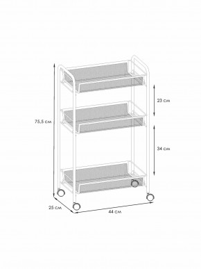 Э 322 С Этажерка "Ладья 2К" Серый в Тобольске - tobolsk.ok-mebel.com | фото 2