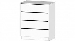 ЭЛЕГАНТ Комод 4 ящика (белый) в Тобольске - tobolsk.ok-mebel.com | фото
