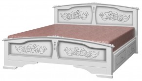 ЕЛЕНА Кровать из массива 1400 с 2-мя ящиками  в Тобольске - tobolsk.ok-mebel.com | фото