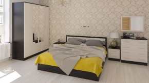 Фиеста Кровать 1800, цвет венге/дуб лоредо, ШхГхВ 183,5х203,5х80 см., сп.м. 1800х2000 мм., без матраса, основание есть в Тобольске - tobolsk.ok-mebel.com | фото 5