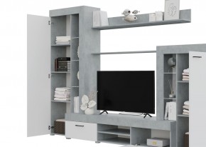 Гостиная Дельта (Бетон/Белый) в Тобольске - tobolsk.ok-mebel.com | фото 2