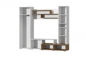 Гостиная Юна (Белый текстурный/Дуб крафт золотой) в Тобольске - tobolsk.ok-mebel.com | фото 2