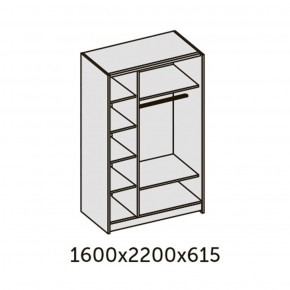 ИННЭС-5 Шкаф-купе 2-х дв. 1600 (2дв. Ф1 - венге) в Тобольске - tobolsk.ok-mebel.com | фото 2