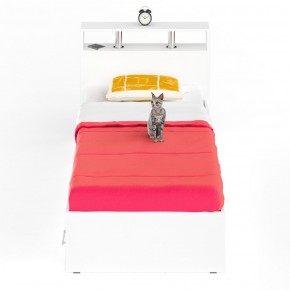 Камелия Кровать с ящиками 0900, цвет белый, ШхГхВ 93,5х217х78,2 см., сп.м. 900х2000 мм., без матраса, основание есть в Тобольске - tobolsk.ok-mebel.com | фото 3