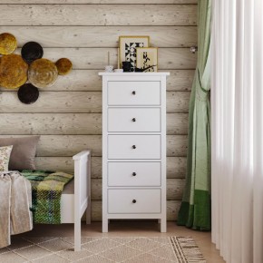 Комод 05 Кантри белый с пятью ящиками в Тобольске - tobolsk.ok-mebel.com | фото 4