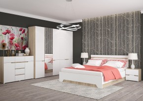 Комод 1200 АНТАЛИЯ (Сонома/Белый софт) в Тобольске - tobolsk.ok-mebel.com | фото 3