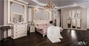 Комод 4 ящика Афина + Зеркало ППУ Афина (крем корень) в Тобольске - tobolsk.ok-mebel.com | фото 7