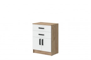 Комод Эконом (Дуб крафт золотой/Белый текстурный) в Тобольске - tobolsk.ok-mebel.com | фото