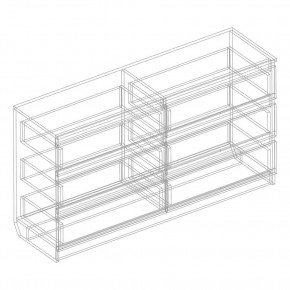Комод с 6 ящиками 1200 "Бьянко" (Белый лофт) в Тобольске - tobolsk.ok-mebel.com | фото 3