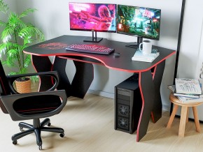 Компьютерный стол КЛ №9.0 (Черный/Красный) в Тобольске - tobolsk.ok-mebel.com | фото 3