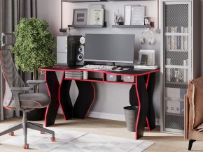 Компьютерный стол КЛ №9.0 (Черный/Красный) в Тобольске - tobolsk.ok-mebel.com | фото 4