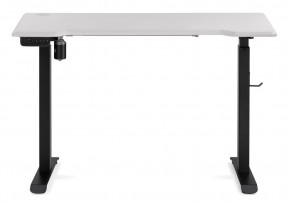 Компьютерный стол Маркос с механизмом подъема 120х75х75 белая шагрень / черный в Тобольске - tobolsk.ok-mebel.com | фото 3