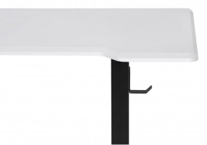 Компьютерный стол Маркос с механизмом подъема 140х80х75 белая шагрень / черный в Тобольске - tobolsk.ok-mebel.com | фото 6