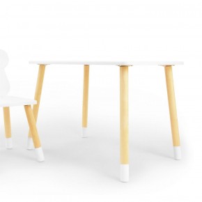 Комплект детской мебели стол и стул Корона (Белый/Белый/Береза) в Тобольске - tobolsk.ok-mebel.com | фото 2