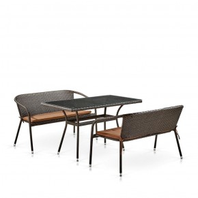Комплект мебели из иск. ротанга T286A/S139A-W53 Brown в Тобольске - tobolsk.ok-mebel.com | фото 2
