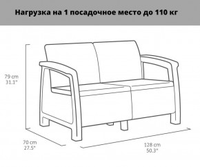 Комплект мебели Корфу Рест (Corfu Rest - without table) коричневый в Тобольске - tobolsk.ok-mebel.com | фото 2