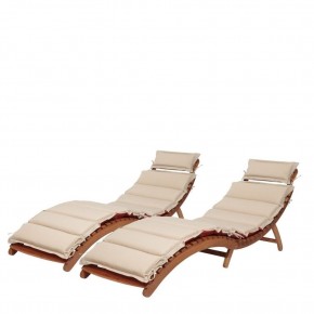 Комплект шезлонги и столик AFM-803A-T133 Beige (2+1) в Тобольске - tobolsk.ok-mebel.com | фото 2