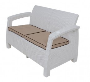 Комплект уличной мебели Yalta Premium Terrace Set (Ялта) белый (+подушки под спину) в Тобольске - tobolsk.ok-mebel.com | фото 2