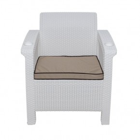Комплект уличной мебели Yalta Premium Terrace Set (Ялта) белый (+подушки под спину) в Тобольске - tobolsk.ok-mebel.com | фото 6